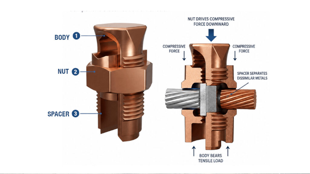 Split Bolt Connector Parts